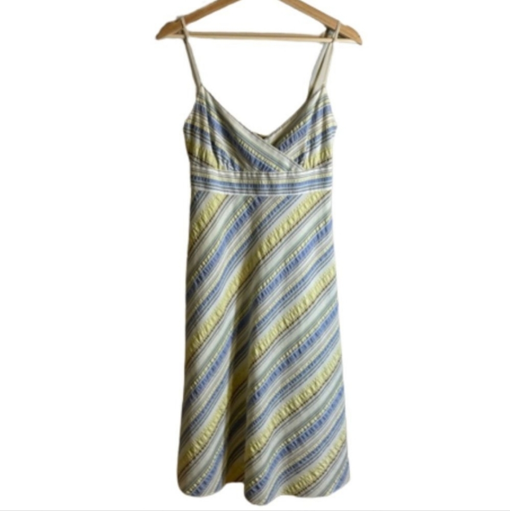 J. Crew Pastel Striped Midi Dress Size 0